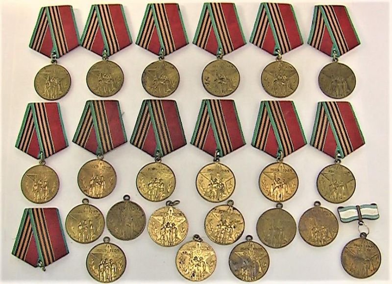 Медаль Участнику войны 40 лет победы в Великой Отечественной войне 1941 - 1945 гг. 22 шт.
