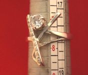 Кольцо перстень серебро 925 проба 4,07 гр 18 разм