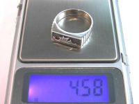 Кольцо перстень серебро 925 проба 4,58 гр 18,5 размер