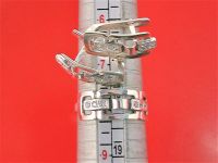 Кольцо перстень серьги серебро 925 проба 5,12 гр. 18 размер