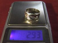 Кольцо перстень СССР серебро 875 пр 2,93 гр 19 р