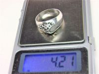 Кольцо перстень серебро 925 проба 4,21 гр 19 размер