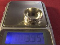 Кольцо перстень серебро 925 проба 3,95 гр 21,5 р