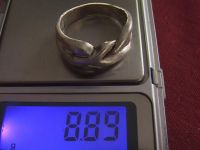 Кольцо перстень серебро 925 проба 8.89 гр 21 разм