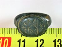 Кольцо перстень старинный древний латунь 19 размер 5,30 грамма