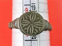 Кольцо перстень старинный древний латунь 19,5 размер 4,05 грамма