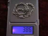 Браслет цепочка серебро 925 пр 3.86 гр длина 20 см