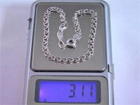 Браслет цепочка серебро 925 проба 3,11 гр длина 21 см