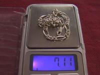 Браслет цепочка серебро 925 пр 7,11 гр длина 23 см
