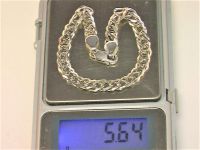 Браслет цепочка серебро 925 пр. длина 17,5 см. 5,64 гр.
