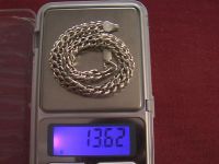 Браслет цепочка серебро 925 пр 13,62 гр длина 19 см