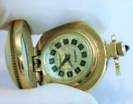 Часы Чайка СССР новые позолота Au керамика оригинал