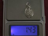 Подвеска медальон серебро 925 проба 1,43 грамм
