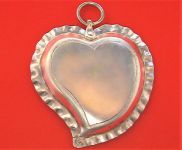 Сердечко серебро 12 проба царское 19 век 28,38 грамма