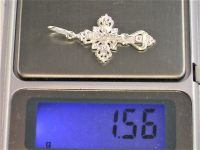 Крестик серебро 925 проба 1,56 грамма