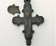 Крест эпколпион старинный большой отломана часть креста 37,88 гр.