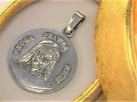 Подвеска медальон серебро 925 проба 8,35 гр. Blogoslawiony Jan Beyzym 1850 - 1912