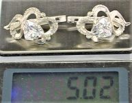 Серьги серебро 925 проба 5,02 грамма