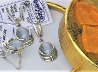 Набор серьги кольцо перстень серебро 925 проба 17 размер 10,17 грамма