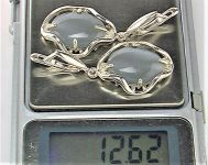 Серьги новые серебро 925 проба 12,62 грамма лот 5