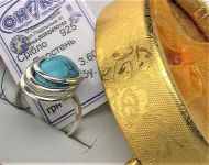 Кольцо перстень серебро 925 проба 17 размер 3,55 грамма