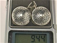 Серьги серебро 925 проба 9,44 грамма