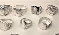 Кольца перстни разные серебро 925 проба 20 штук общий вес 133,01 грамма