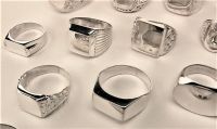 Кольца перстни разные серебро 925 проба 20 штук общий вес 133,01 грамма