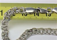 Браслет цепочка серебро 925 проба длина 21 см. 11,10 грамма