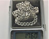 Цепочка серебро 925 проба длина 55 см. 17,60 грамма