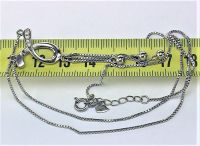 Ожерелье цепочка серебро 925 проба 5,23 грамма длина 48 см.