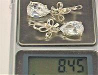 Серьги серебро 925 проба 8,45 грамма