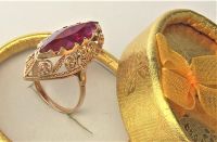 Кольцо перстень золото ссср 583 проба 7.89 грамма размер 18
