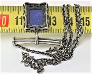 Цепочка и подвеска кулон серебро 925 проба 9,85 грамма длина 45 см