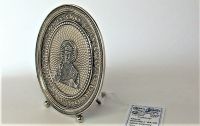 Икона сувенир Святой Николай серебро 925 проба 84,09 грамма