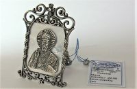 Икона сувенир Святой Николай серебро 925 проба 29,98 грамма