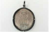Икона Царская позолота серебро 84 проба 26,70 грамма