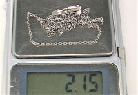 Цепочка серебро 925 проба 2,15 грамма длина 43,5 см