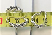 Кольцо перстень серьги серебро СССР 875 проба 9,04 грамма размер 15,5