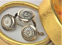 Набор кольцо перстень серьги серебро СССР 925 проба 10,20 грамма 17,5 размер