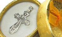 Крестик серебро царское 84 проба 1890 год 1,63 грамма лот 7